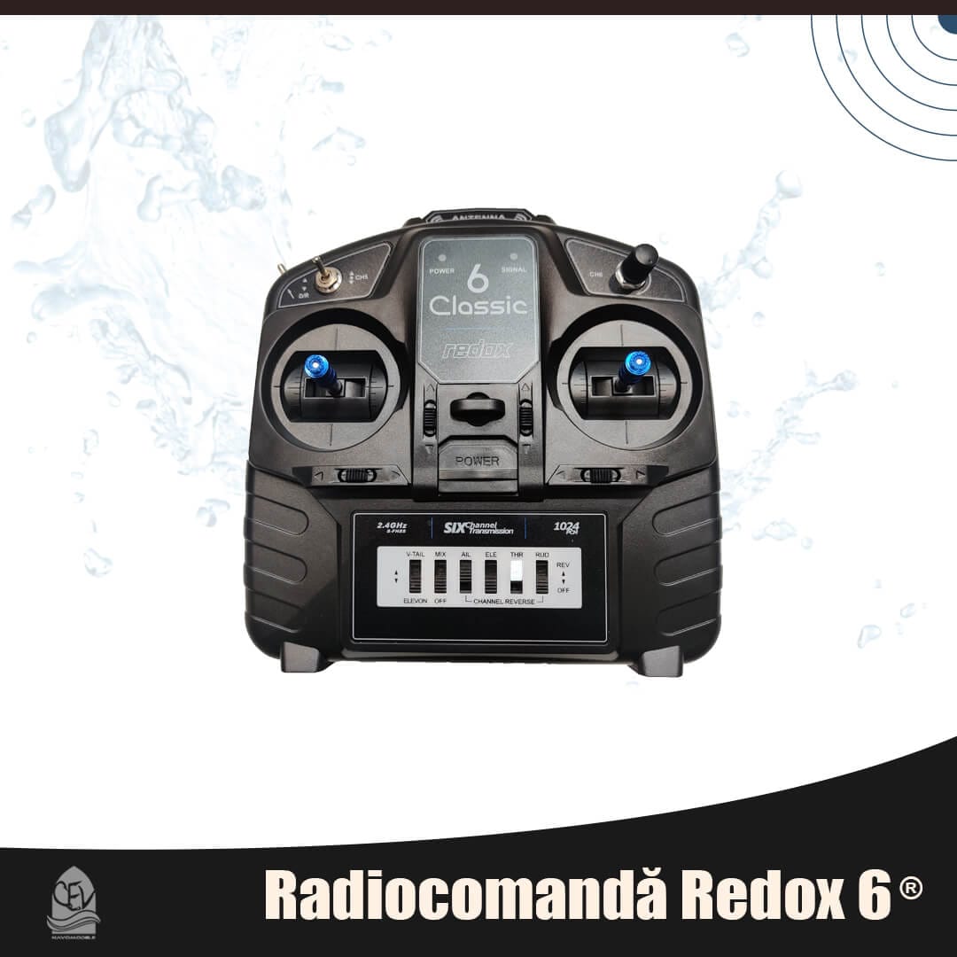 Radiocomanda Redox 6 Classic cu 6 canale pentru navomodel de plantat