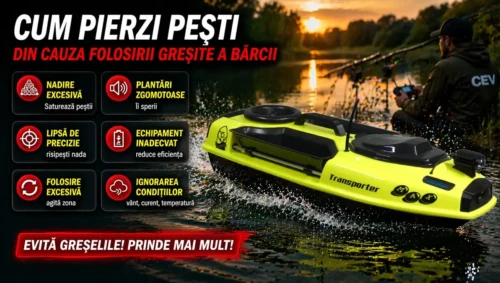 Cum pierzi pesti din cauza folosirii gresite a barcii